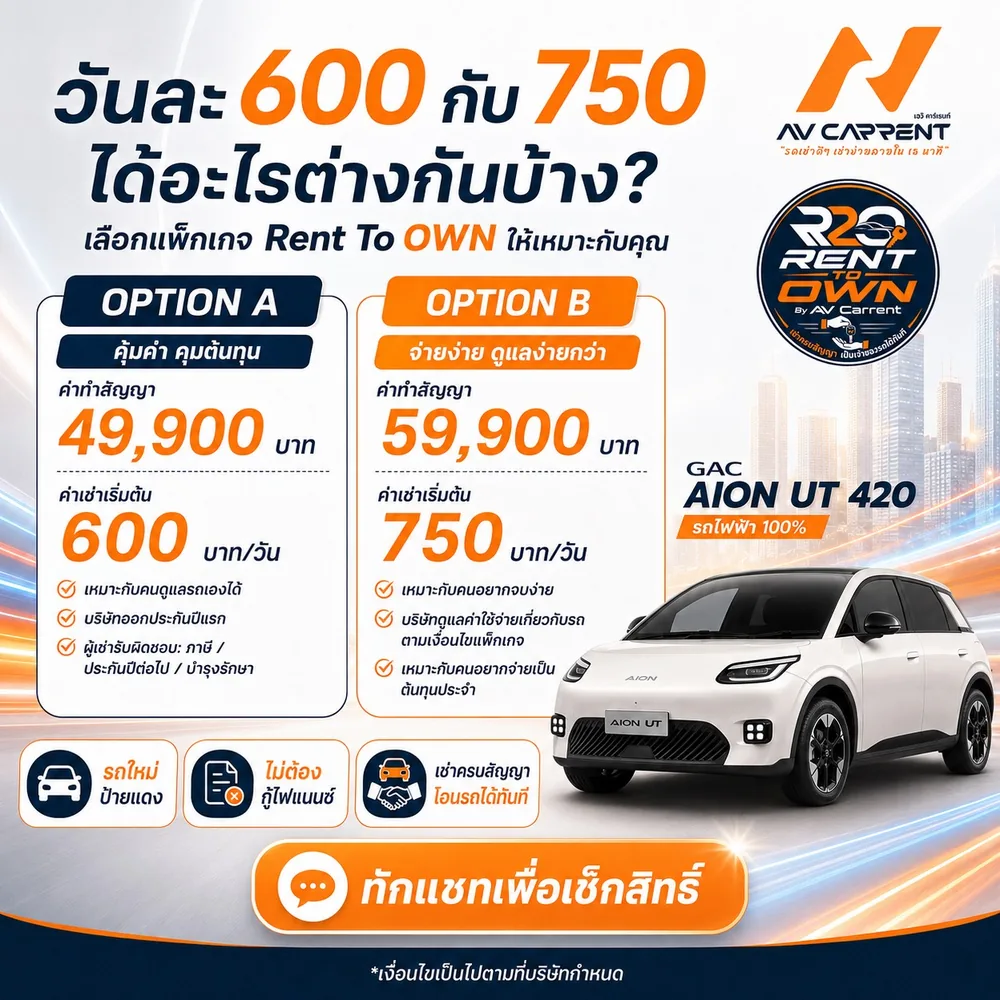 ค่าเช่าวันละ 600 กับ 750 บาท ต่างกันอย่างไร